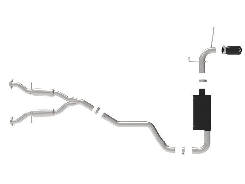 aFe Large Bore HD 3in 304 SS Cat - Back Exhaust w/ Black Tips 14 - 19 Jeep Grand Cherokee (WK2) V6 - 3.6L - My Store