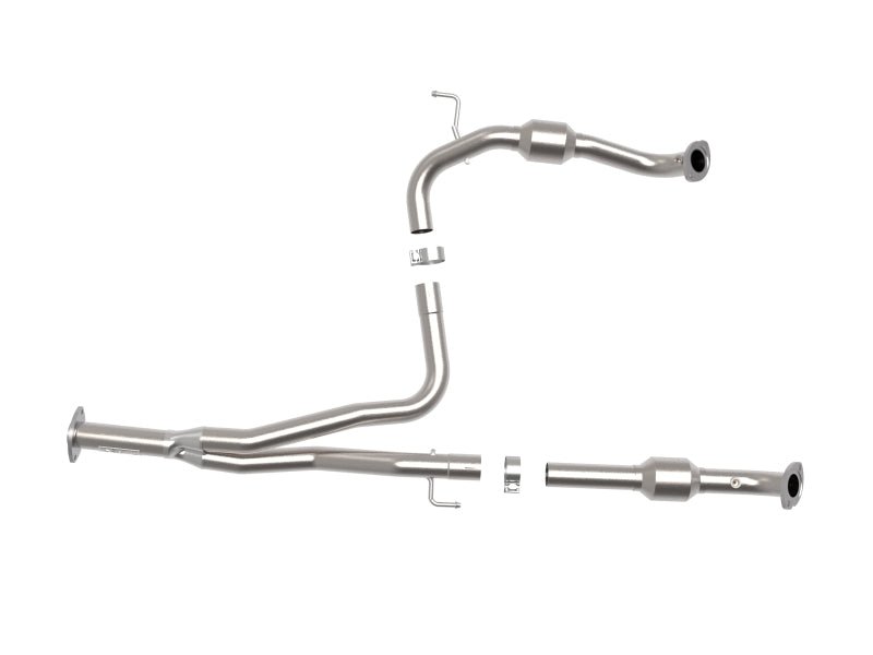aFe Toyota Tacoma 16 - 17 V6 - 3.5L Twisted Steel Y - Pipe w/ Cat - My Store