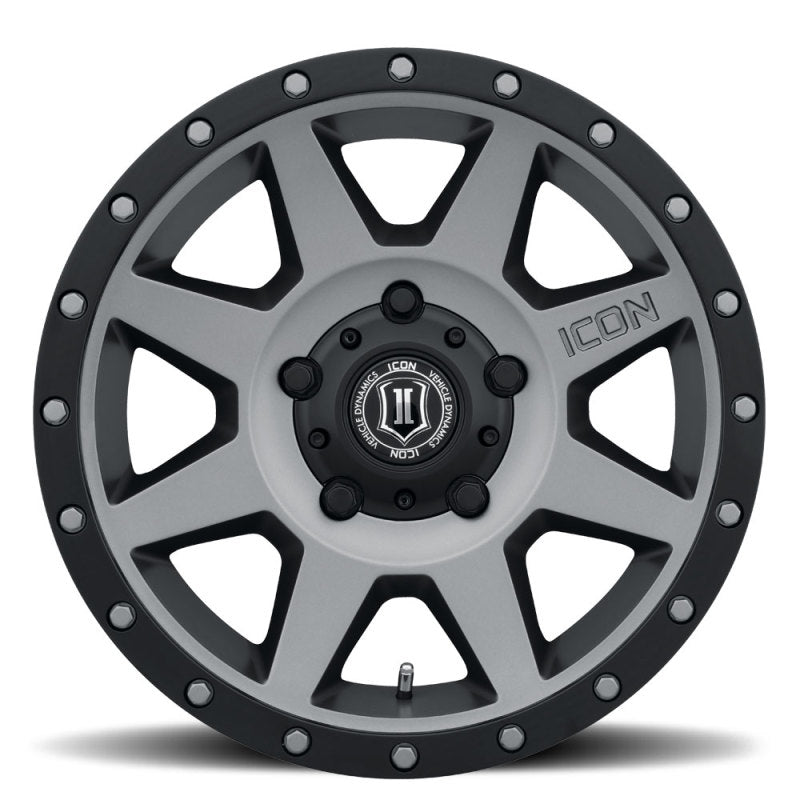 ICON Rebound 18x9 5x150 25mm Offset 6in BS 110.1mm Bore Titanium Wheel - My Store