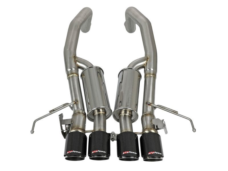 aFe MACHForce XP Axle Back 304SS Exhaust w/ Carbon Fiber Tips 15 - 19 Chevy Corvette Z06 - My Store