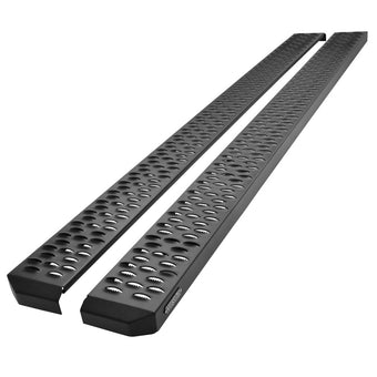 compare product Westin Grate Steps Running Boards 86 in - Textured Black