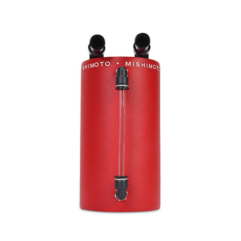 Mishimoto Large Aluminum Oil Catch Can - Wrinkle Red - My Store