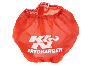 compare product K&N Precharger Wrap Red Honda 4.5in top ID 5.125in Base ID