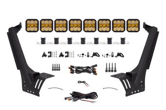 compare product Diode Dynamics Jeep JL SS5 Sport CrossLink Windshield - Yellow Combo Lightbar Kit