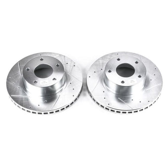 compare product Power Stop 2004 Pontiac GTO Front Evolution Drilled & Slotted Rotors - Pair