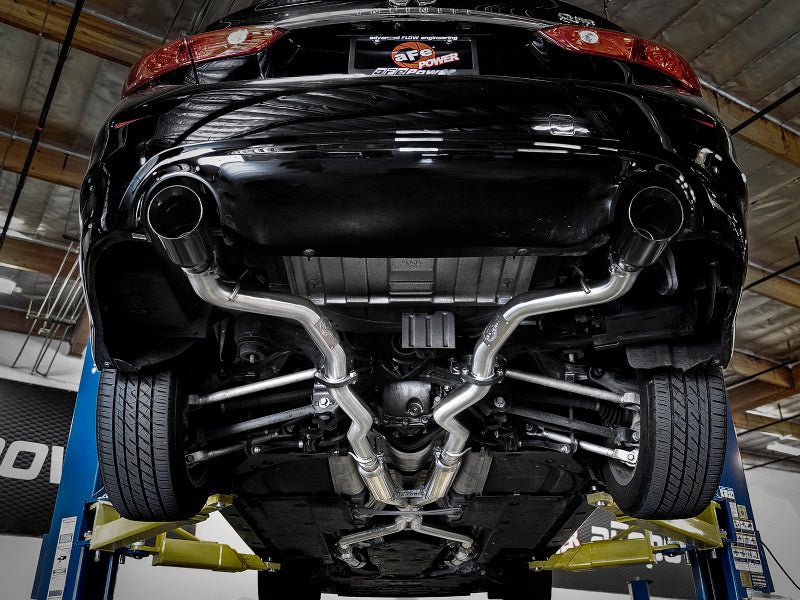 aFe Takeda 2.5in 304 SS Cat - Back Exhaust System w/ Black Tips 16 - 18 Infiniti Q50 V6 - 3.0L (tt) - My Store