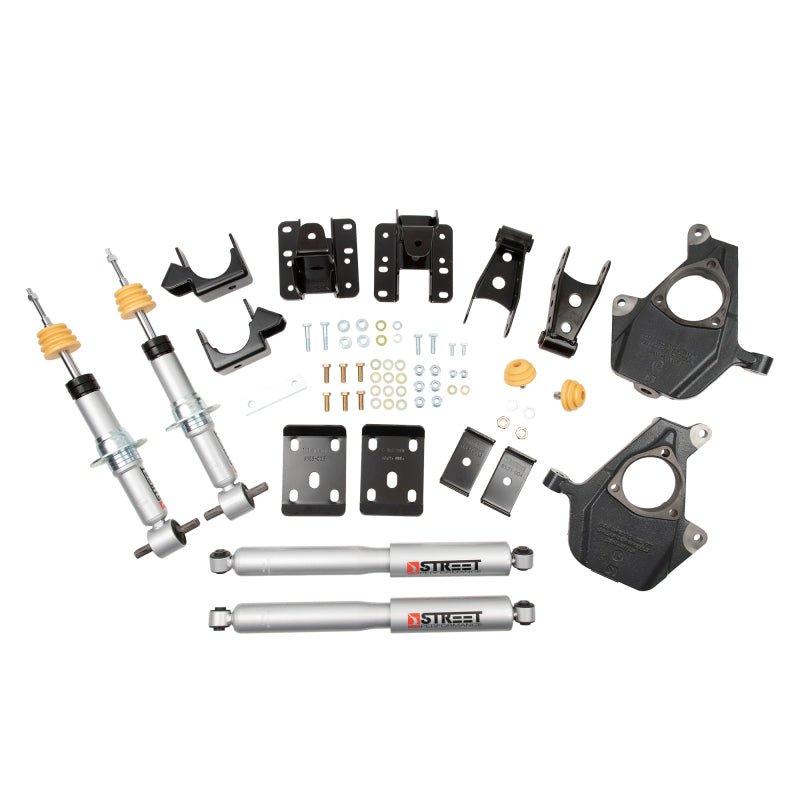 Belltech LOWERING KIT 16.5 - 17 Chevy Silverado All Cabs 4WD 2inF/4inR - My Store