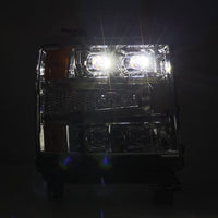 AlphaRex 16 - 18 Chevy 1500HD NOVA - Series LED Proj Headlights Chrm w/Actv Lgt/SeqSig & DRL(Req 810023) - My Store