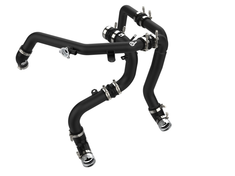 aFe 21 - 23 Ford Bronco V6 - 2.7Ltt BladeRunner Alum Hot & Cold Charge Pipe Kit - Black - My Store