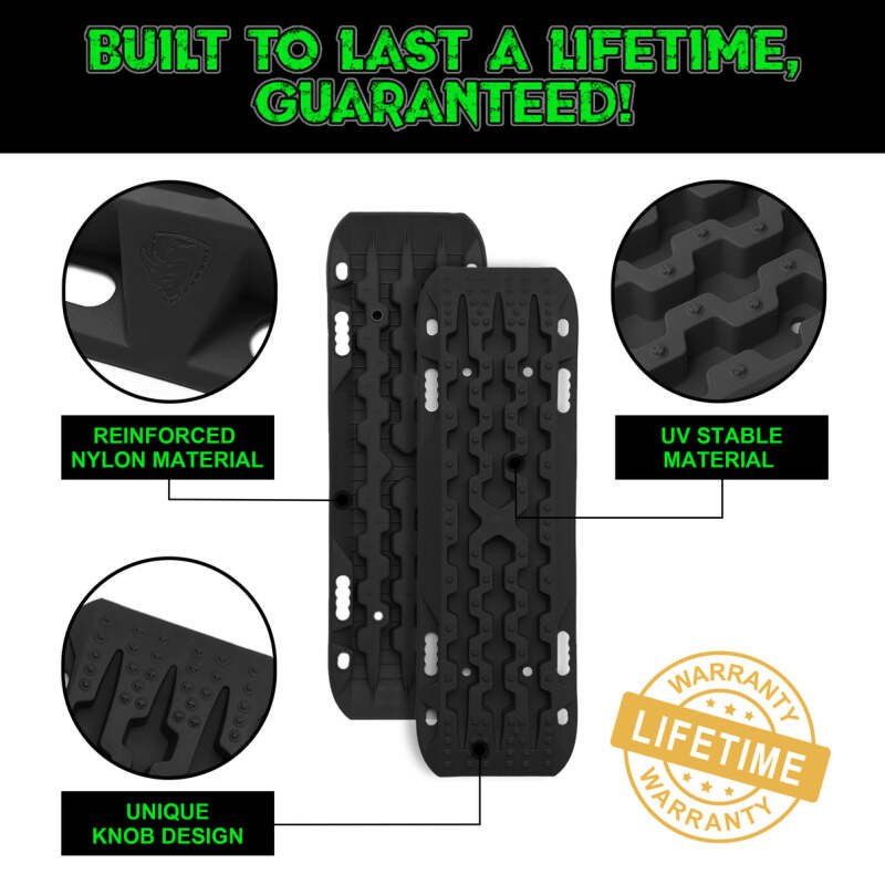 Rhino USA Recovery Traction Boards - Black (Pair) - My Store