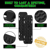 Rhino USA Recovery Traction Boards - Black (Pair) - My Store