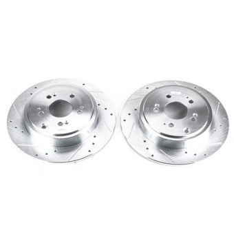 compare product Power Stop 06-14 Honda Ridgeline Rear Evolution Drilled & Slotted Rotors - Pair