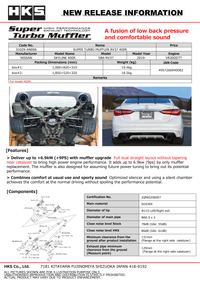 HKS SUPER TURBO MUFFLER RV37 400R - My Store