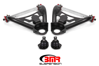 compare product BMR 64-72 A-Body Upper Non-Adj. A-Arms w/ Stock Spindles (Polyurethane) - Black Hammertone
