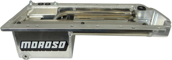 compare product Moroso GM LT Swap (w/Rear Sump & Spin-On Oil Filter Adapter) Wet Sump 5qt 5-7/8in Aluminum Oil Pan