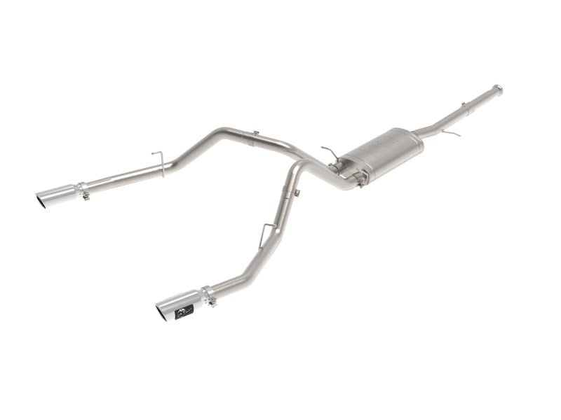 aFe Apollo GT Series Cat - Back Exhaust GM Trucks 09 - 18 V6 - 4.3L/V8 - 4.8/5.3L - Dual Rear Exit Polish Tips - My Store