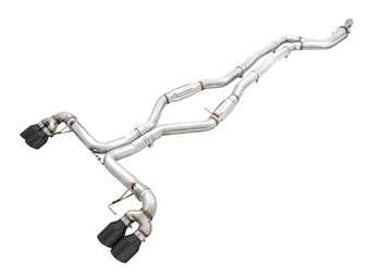 compare product AWE Tuning 2019+ BMW M340i (G20) Track Edition Exhaust - Quad Diamond Black Tips