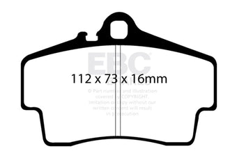 compare product EBC 98-05 Porsche 911 (996) (Cast Iron Rotor only) 3.4 Carrera 2 Bluestuff Rear Brake Pads