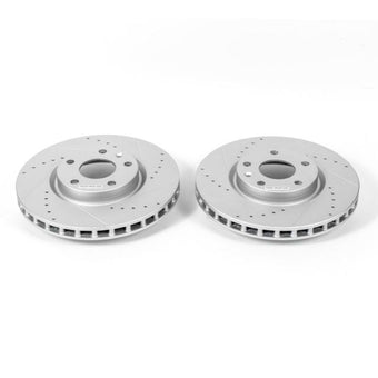 compare product Power Stop 14-19 Chevrolet Corvette Front Evolution Drilled & Slotted Rotors - Pair