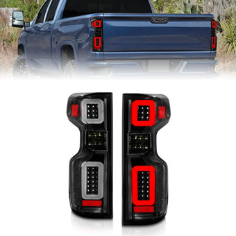 compare product ANZO 19-21 Chevy Silverado Work Truck Full LED Taillights Blk Housing Clear Lens G2 (w/C light Bars)