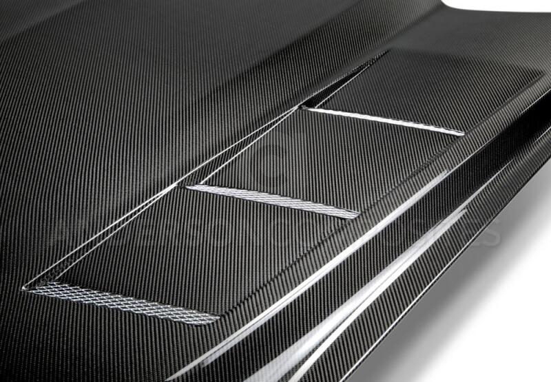 Anderson Composites 15 - 17 Ford Mustang (Excl. GT350/GT350R) Heat Extractor Double Sided Hood - My Store