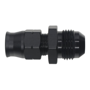 compare product DeatschWerks 8AN Male Flare to 3/8in Hardline Compression Adapter - Anodized Matte Black