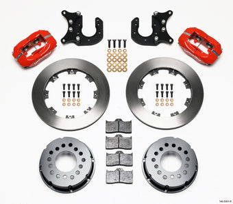 compare product Wilwood Forged Dynalite P/S Rear Kit Red Mopar/Dana 2.36in Off w/Snap Ring Bearing