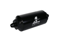 Aeromotive In - Line Filter - (AN - 6 Male) 10 Micron Fabric Element Bright Dip Black Finish - My Store