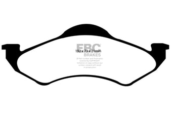 compare product EBC 00-02 Dodge Dakota 2WD 2.5 Greenstuff Front Brake Pads