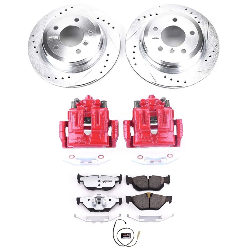 Power Stop 11 - 13 BMW 328i Rear Z26 Street Warrior Brake Kit w/Calipers - My Store