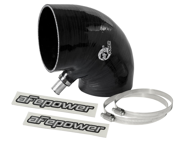 aFe Magnum FORCE Intake Coupling Kit (4 IN ID to 4 - 1/4 IN ID x 90 Deg.) Elbow Coupler - Black - My Store