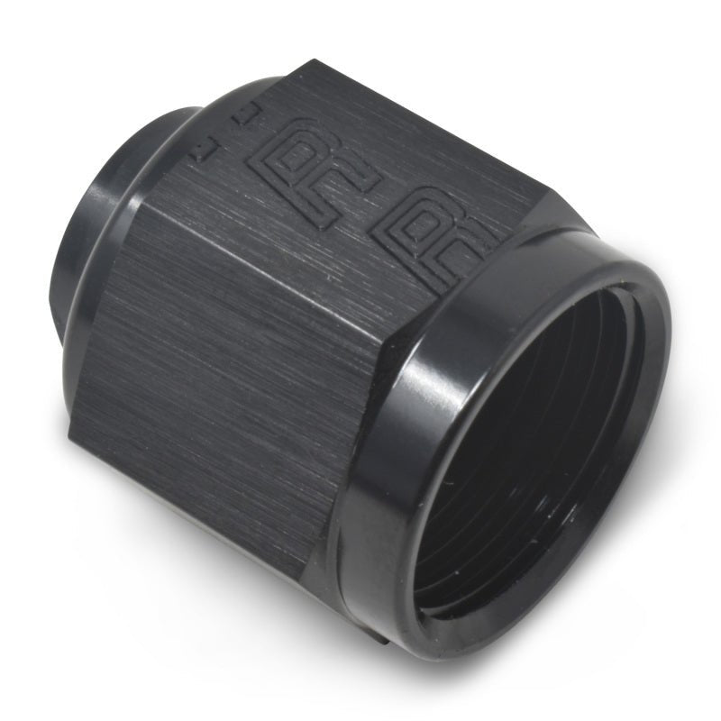 Russell Performance - 12 AN Flare Cap (Black) - My Store