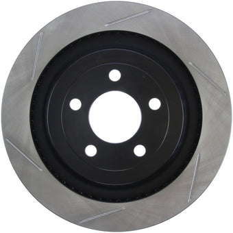compare product StopTech 2015 Ford Mustang GT w/ Brembo Brakes Right Rear Slotted Brake Rotor