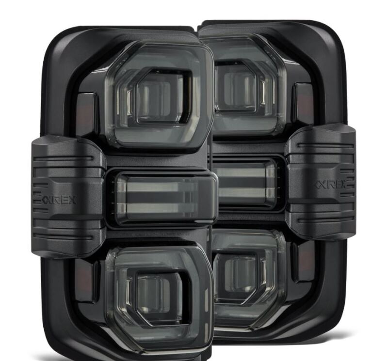 AlphaRex 21 - 24 Ford Bronco NOVA LED Tail Lights - Alpha - Black - My Store