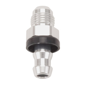 compare product Russell Performance -6 AN Male to 3/8in Barb (Clear anodized finish)
