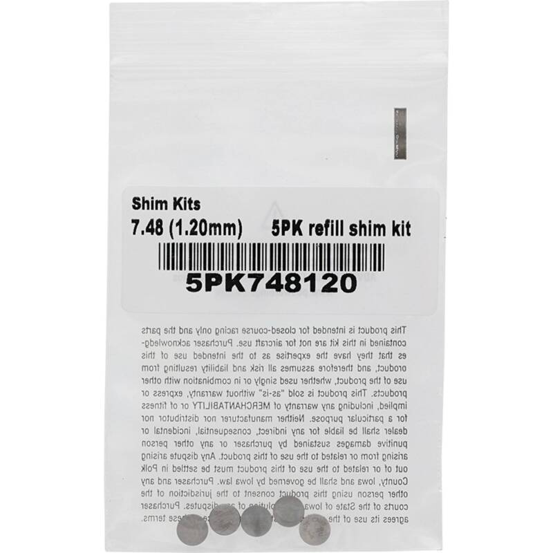 Hot Cams 07 - 16 CRF 150 R/2016 CRF 150 RB Big Wheel 1.200mm Shim Kit - 5 Pack - My Store