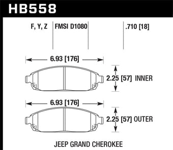 compare product Hawk HPS Street Brake Pads