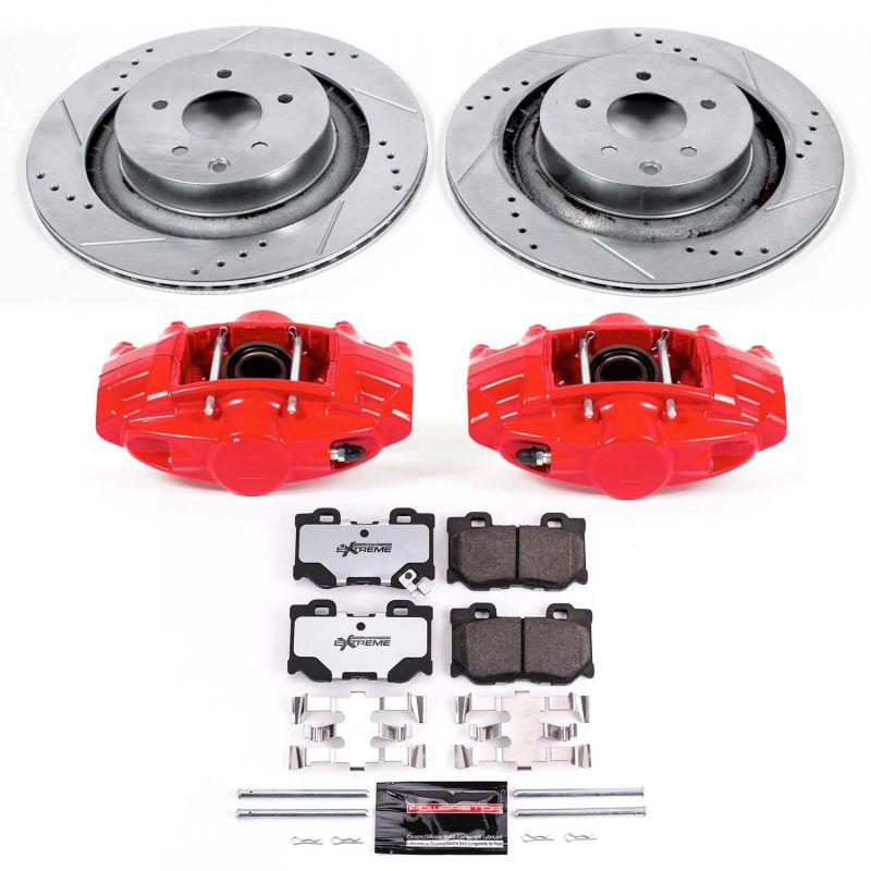 Power Stop 08 - 13 Infiniti G37 Rear Z26 Street Warrior Brake Kit w/Calipers - My Store
