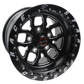 compare product Race Star 64 Pro Forged Wicked 15x11 Lug Mount Black Anodized/Machined 5x135BC 6.50BS