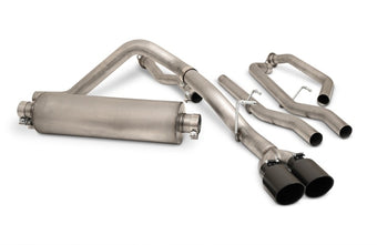 compare product Gibson 22-24 Toyota Tundra 3.5L-T V6 Crew Max Black Elite Stainless Cat Back Dual Sport Exhaust