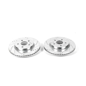 compare product Power Stop 2010 Buick Allure Rear Evolution Drilled & Slotted Rotors - Pair