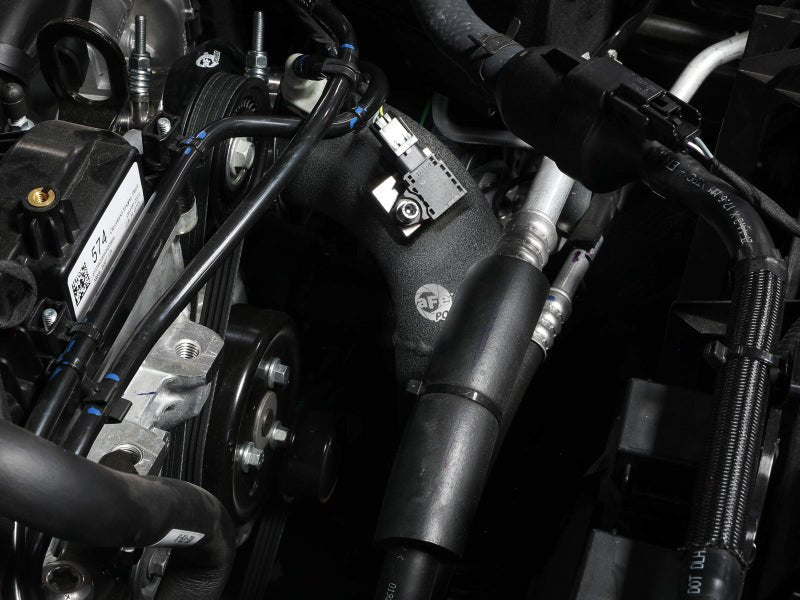 aFe Power 21 - 22 Ford Bronco L4 - 2.3L (t) BladeRunner 3in Aluminum Cold Charge Pipe Black - My Store