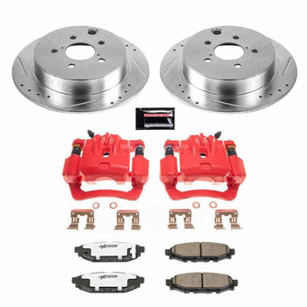 compare product Power Stop 16-19 Subaru Crosstrek Rear Z26 Street Warrior Brake Kit w/Calipers