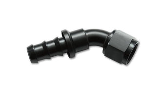compare product Vibrant Push-On 30 Degree Hose End Elbow Fitting Size -8AN