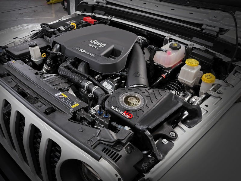 aFe 20 - 21 Jeep Wrangler (JL) V6 - 3.0L (td) Momentum HD Cold Air Intake System w/ Pro GUARD 7 Media - My Store