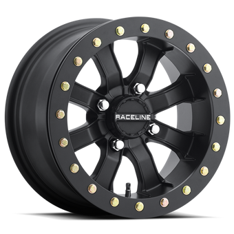 compare product Raceline A71B Mamba 14x8in / 4x137 BP / 0mm Offset / 110.18mm Bore - Satin Black Beadlock Wheel