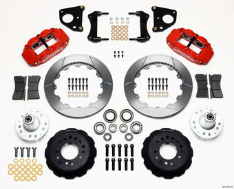 compare product Wilwood Narrow Superlite 6R Front Hub Kit 12.88in Red 62-72 CDP B & E Body-Drum