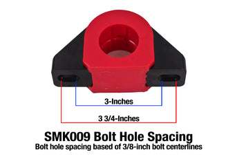 compare product BMR Universal 1.25in Billet Aluminum Sway Bar Mount Mount (Polyurethane) - Black