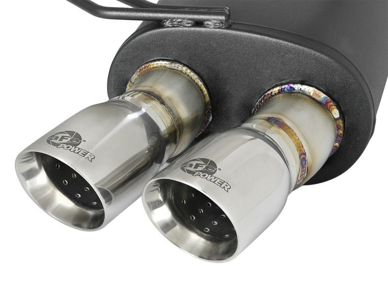 aFe MACH Force - Xp 2 - 1/2in 304 SS Cat - Back Exhaust w/Polished Tips 05 - 08 BMW Z4 M Coupe (E86) L6 3.2L - My Store
