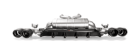 Akrapovic 18+ BMW M5 (F90) Rear Carbon Fiber Diffuser - High Gloss w/ Red/White Akrapovic Logo - My Store